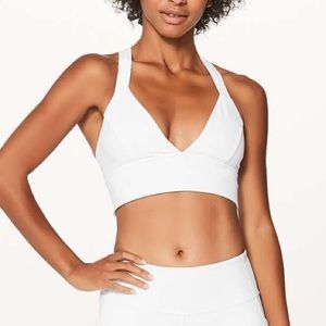 White Lululemon Sports Bra Sz 6